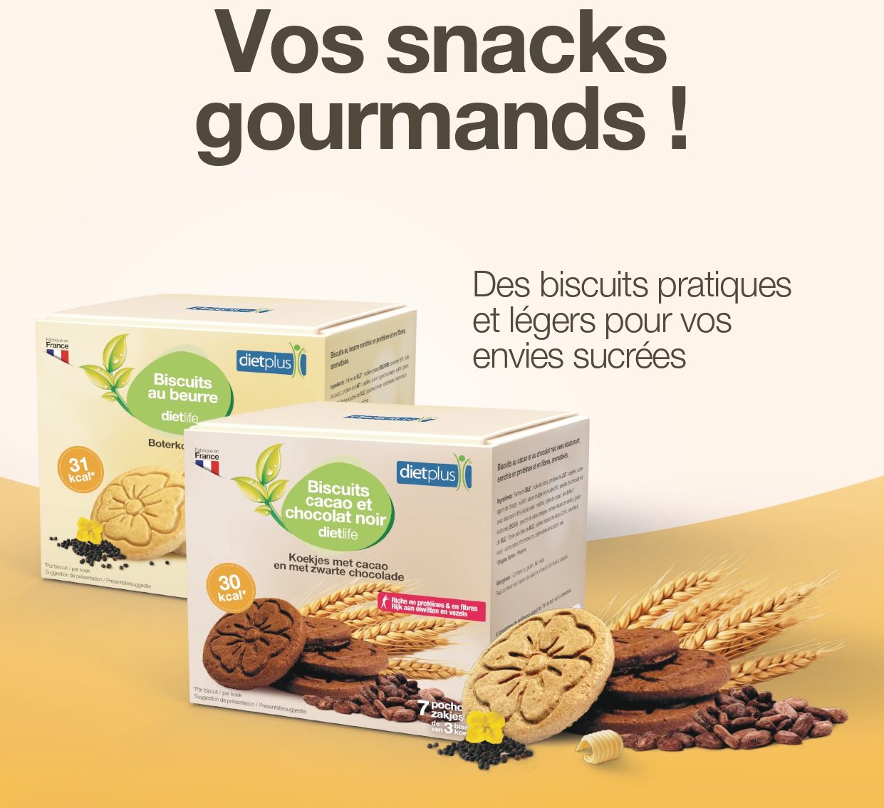 Biscuits beurre et chocolat